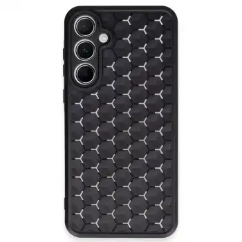 Samsung Galaxy A35 5g Kılıf Petek Silikon Kapak - Siyah