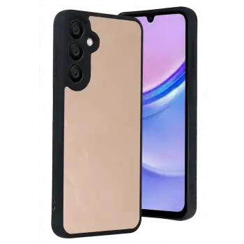 Samsung Galaxy A37 5g Aras Deri Kapak - Pudra