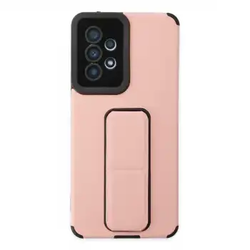 Samsung Galaxy A53 5g Kılıf Mega Standlı Silikon - Pudra