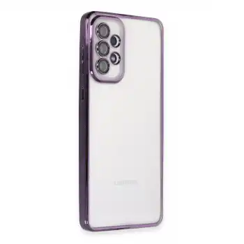 Samsung Galaxy A53 5g Kılıf Razer Lensli Silikon - Mor