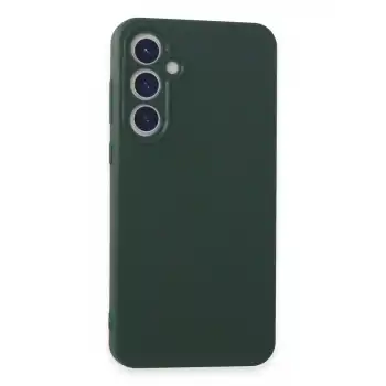 Samsung Galaxy A55 5g Kılıf First Silikon - Koyu Yeşil