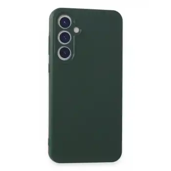 Samsung Galaxy A55 5g Kılıf First Silikon - Koyu Yeşil