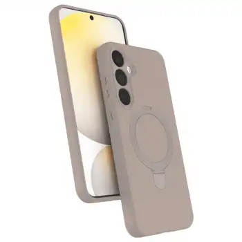 Samsung Galaxy A55 5g Regal Magsafe Standlı Kapak - Çöl Titanyum