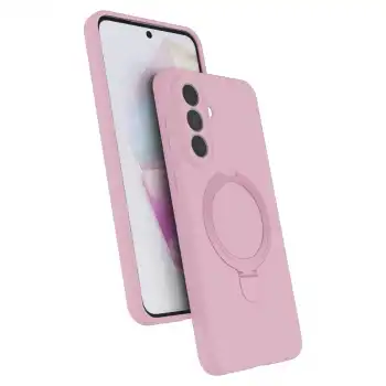 Samsung Galaxy A57 5g Regal Magsafe Standlı Kapak - Açık Pembe