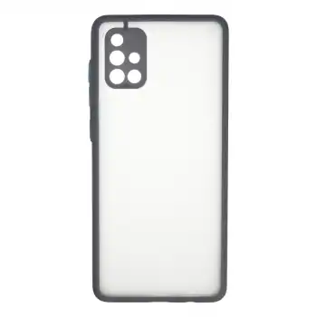 Samsung Galaxy A71 Kılıf Montreal Silikon Kapak - Gri