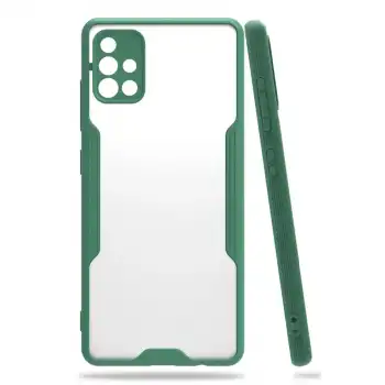 Samsung Galaxy A71 Kılıf Platin Silikon - Yeşil