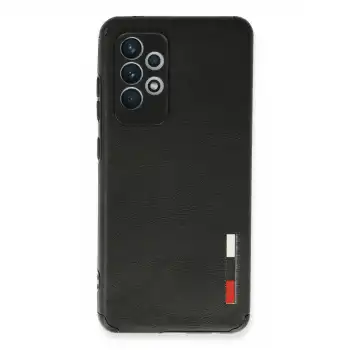 Samsung Galaxy A72 Kılıf Loop Deri Silikon - Siyah