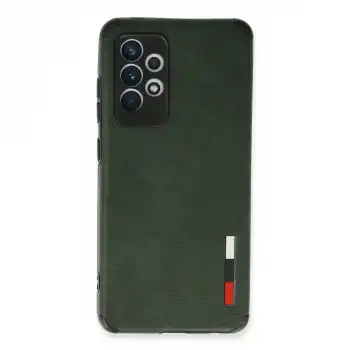 Samsung Galaxy A72 Kılıf Loop Deri Silikon - Yeşil