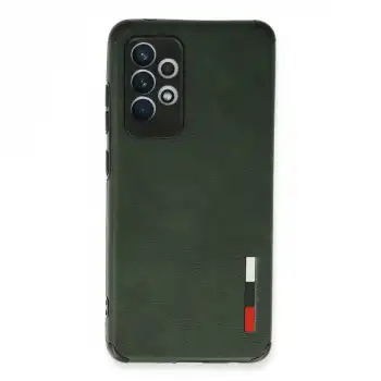 Samsung Galaxy A72 Kılıf Loop Deri Silikon - Yeşil