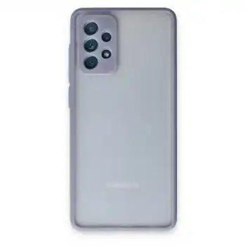Samsung Galaxy A72 Kılıf Montreal Silikon Kapak - Gri