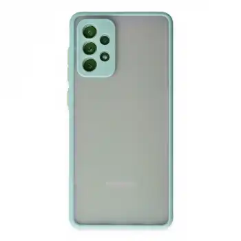 Samsung Galaxy A72 Kılıf Montreal Silikon Kapak - Turkuaz