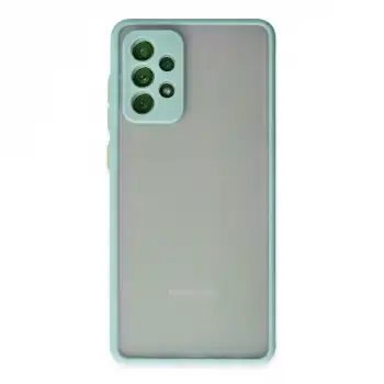 Samsung Galaxy A72 Kılıf Montreal Silikon Kapak - Turkuaz
