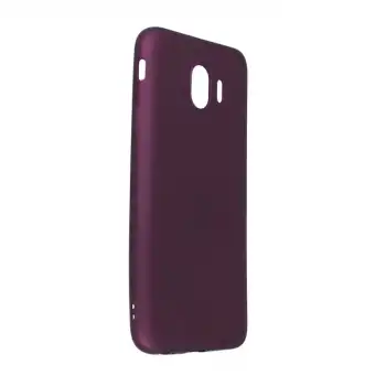 Samsung Galaxy J4 Kılıf First Silikon - Mürdüm