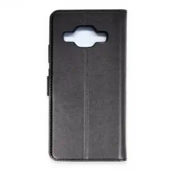 Samsung Galaxy J5 Trend S Plus Kapaklı Kılıf - Siyah