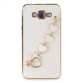 Samsung Galaxy J7 Kılıf Esila Silikon - Beyaz