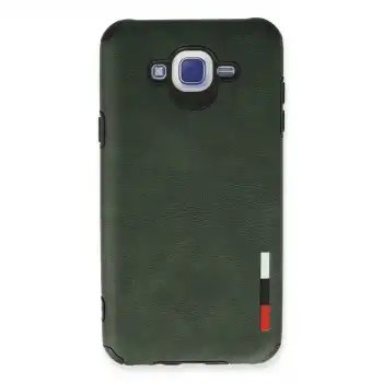 Samsung Galaxy J7 Kılıf Loop Deri Silikon - Yeşil