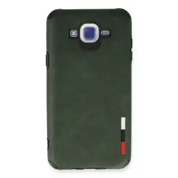 Samsung Galaxy J7 Kılıf Loop Deri Silikon - Yeşil