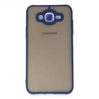 Samsung Galaxy J7 Kılıf Montreal Silikon Kapak - Lacivert