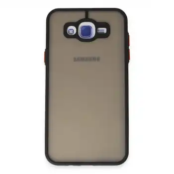Samsung Galaxy J7 Kılıf Montreal Silikon Kapak - Siyah