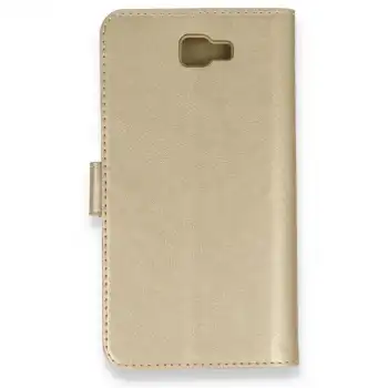 Samsung Galaxy J7 Prime Kılıf Trend S Plus Kapaklı Kılıf - Gold