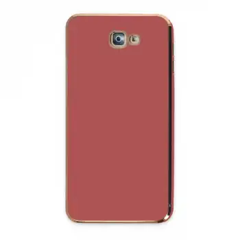 Samsung Galaxy J7 Prime Kılıf Volet Silikon - Kırmızı