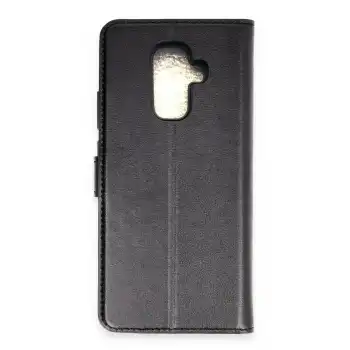 Samsung Galaxy J8 Trend S Plus Kapaklı Kılıf - Siyah