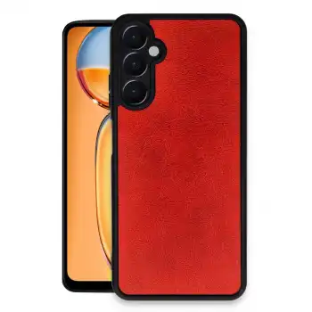 Samsung Galaxy M15 Kılıf Aras Deri Kapak - Kırmızı