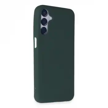 Samsung Galaxy M15 Kılıf First Silikon - Koyu Yeşil
