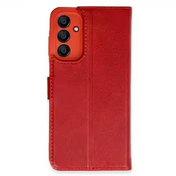 Samsung Galaxy M15 Kılıf Trend S Plus Kapaklı Kılıf - Kırmızı