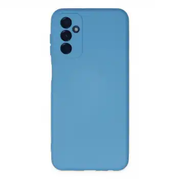 Samsung Galaxy M23 Kılıf Nano İçi Kadife Silikon - Mavi
