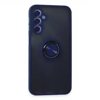 Samsung Galaxy M34 5g Kılıf Montreal Yüzüklü Silikon Kapak - Lacivert