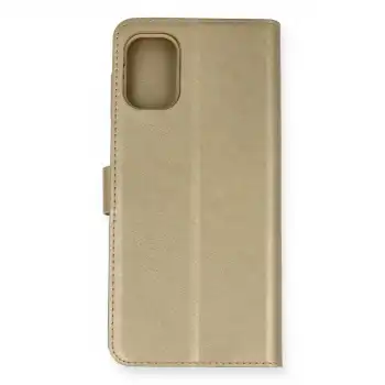Samsung Galaxy M51 Trend S Plus Kapaklı Kılıf - Gold