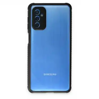 Samsung Galaxy M52 5g Kılıf Miami Şeffaf Silikon - Siyah
