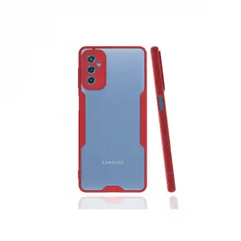 Samsung Galaxy M52 5g Kılıf Platin Silikon - Kırmızı