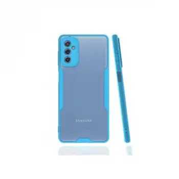 Samsung Galaxy M52 5g Kılıf Platin Silikon - Mavi