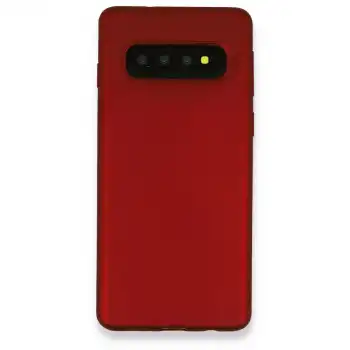 Samsung Galaxy S10 Plus Kılıf First Silikon - Bordo