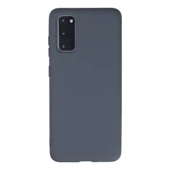 Samsung Galaxy S20 Kılıf Nano İçi Kadife Silikon - Gri