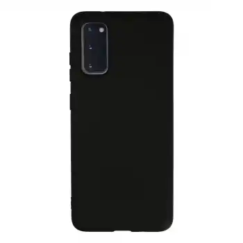 Samsung Galaxy S20 Kılıf Nano İçi Kadife Silikon - Siyah