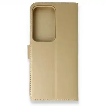 Samsung Galaxy S20 Ultra Trend S Plus Kapaklı Kılıf - Gold