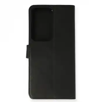 Samsung Galaxy S20 Ultra Trend S Plus Kapaklı Kılıf - Siyah