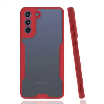 Samsung Galaxy S21 Fe Kılıf Platin Silikon - Kırmızı