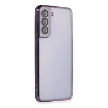 Samsung Galaxy S21 Fe Kılıf Razer Lensli Silikon - Mor