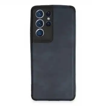 Samsung Galaxy S21 Ultra Kılıf Loop Deri Silikon - Lacivert