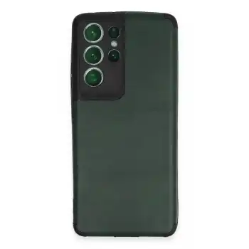 Samsung Galaxy S21 Ultra Kılıf Loop Deri Silikon - Yeşil