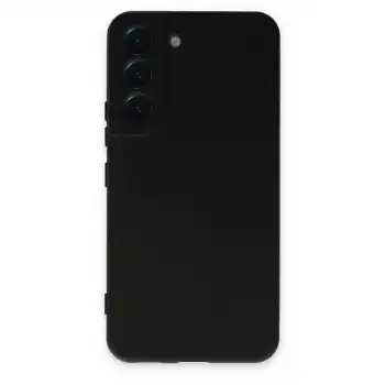 Samsung Galaxy S22 Kılıf Nano İçi Kadife Silikon - Siyah