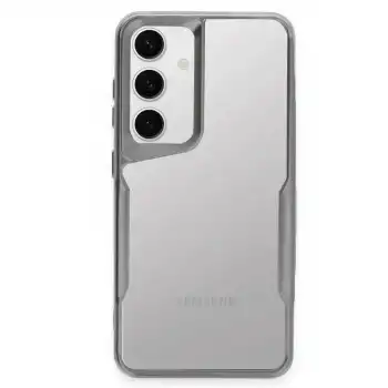 Samsung Galaxy S24 Kılıf Boyi Silikon Kapak - Gümüş