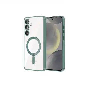 Samsung Galaxy S24 Kılıf Kross Magneticsafe Kapak - Koyu Yeşil