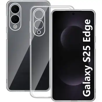 Samsung Galaxy S25 Edge Kılıf Lüx Şeffaf Silikon