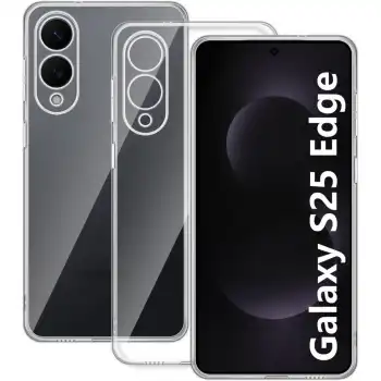 Samsung Galaxy S25 Edge Kılıf Lüx Şeffaf Silikon