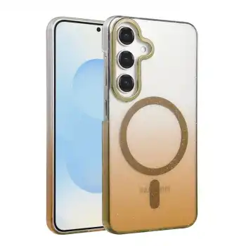 Samsung Galaxy S25 Glossy Magsafe Kapak - Çöl Titanyum